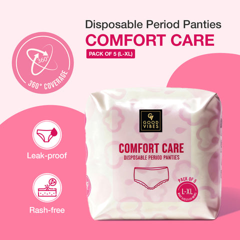 Good Vibes Comfort Care Disposable Period Panties 5 pc (L-XL)