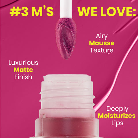 NY Bae Velvet Mousse Liquid Lipstick - Passionate Plum 03 (6.5 ml)