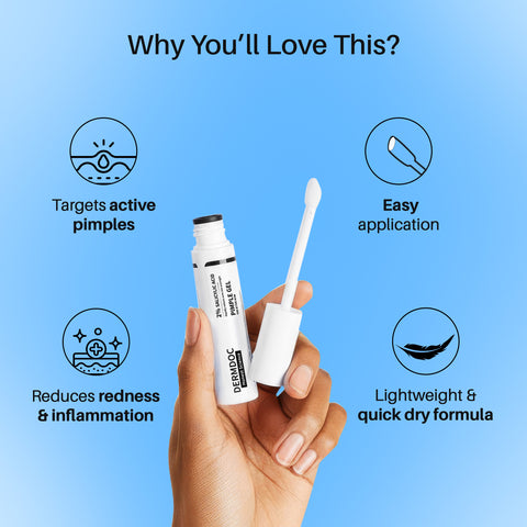 DermDoc 2% Salicylic Acid Pimple Gel (8 ml)