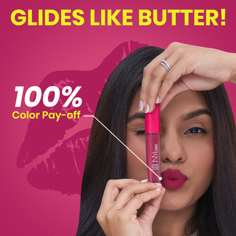 NY Bae Velvet Mousse Liquid Lipstick - Passionate Plum 03 (6.5 ml)