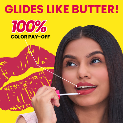 NY Bae Velvet Mousse Liquid Lipstick- Fiesty Pink 05 (6.5 ml) | Velvet Matte Finish | Transferproof | Smudgeproof | Ultra Light | Smooth | Moisturising Pink Lipstick