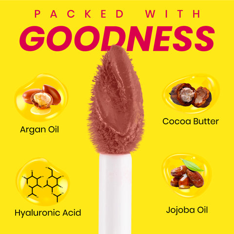 NY Bae Velvet Mousse Liquid Lipstick - Barely Bold 08 (6.5 ml) | Velvet Matte Finish | Transferproof | Smudgeproof | Ultra Light | Smooth | Moisturising Nude Lipstick