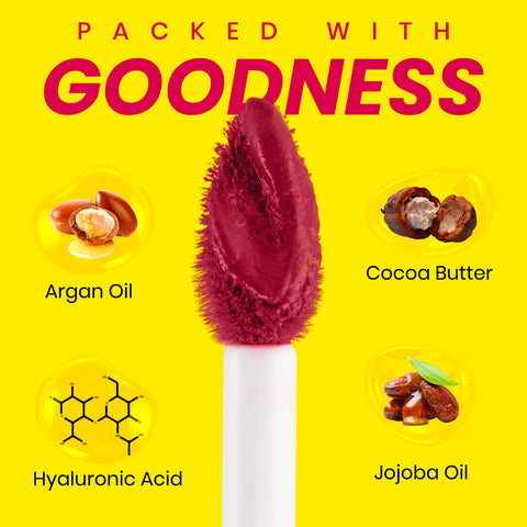 NY Bae Velvet Mousse Liquid Lipstick- Fiesty Pink 05 (6.5 ml) | Velvet Matte Finish | Transferproof | Smudgeproof | Ultra Light | Smooth | Moisturising Pink Lipstick