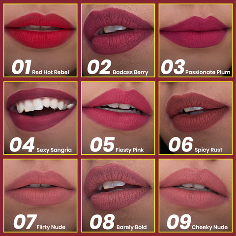 NY Bae Velvet Mousse Liquid Lipstick - Passionate Plum 03 (6.5 ml)