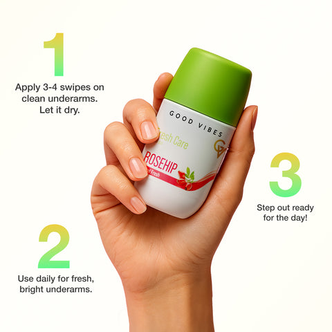 Good Vibes Fresh Care Rosehip Underarm Roll On – Floral Fresh 50 ml