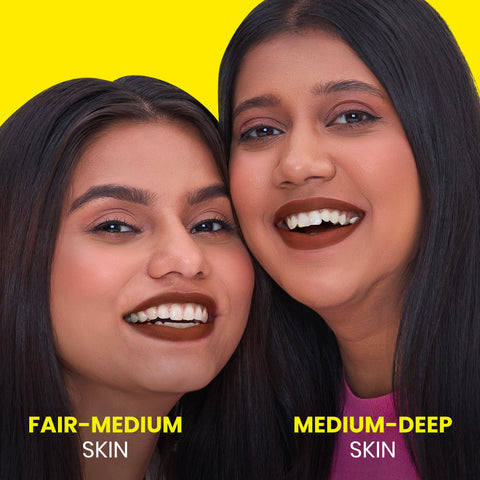 NY Bae Velvet Mousse Liquid Lipstick - Spicy Rust 06 (6.5 ml) | Velvet Matte Finish | Transferproof | Smudgeproof | Ultra Light | Smooth | Moisturising Brown Lipstick