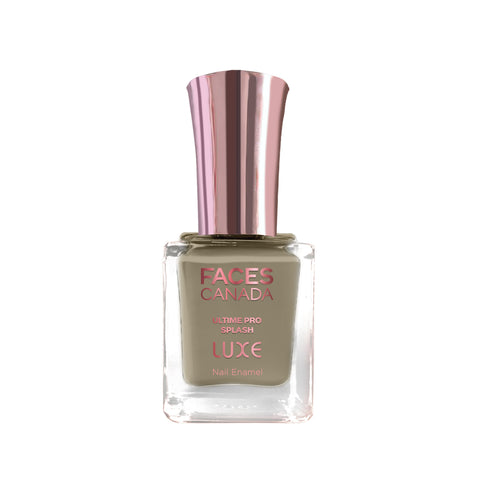 FACES CANADA Ultime Pro Splash Luxe Nail Enamel - Olive Shadow (L39), 12ml | Glossy Finish | Quick Drying | Long Lasting | High Shine | Chip Defiant | Even-Finish | Vegan | Non-Toxic | Ethanol-Free