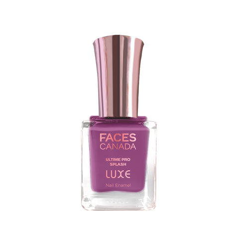 FACES CANADA Ultime Pro Splash Luxe Nail Enamel - Purple Punch (L51), 12ml | Glossy Finish | Quick Drying | Long Lasting | High Shine | Chip Defiant | Even-Finish | Vegan | Non-Toxic | Ethanol-Free