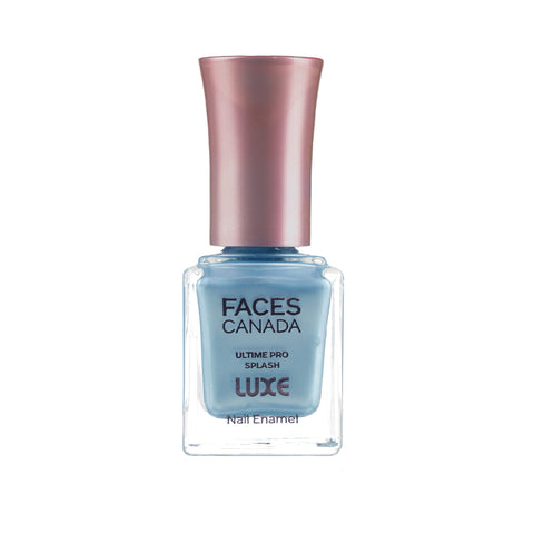FACES CANADA Ultime Pro Splash Luxe Nail Enamel - Aquamarine Aura (L66), 12 ml | Glossy Finish | Quick Drying | Long Lasting | High Shine | Chip Defiant | Even-Finish | Vegan | Non-Toxic | Ethanol-Free