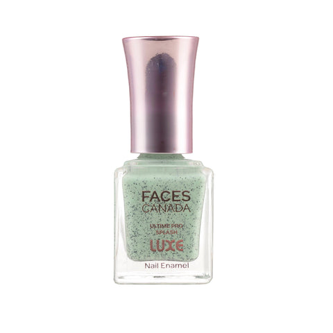 FACES CANADA Ultime Pro Splash Luxe Nail Enamel - Mint Chocochip (L62), 12 ml | Glossy Finish | Quick Drying | Long Lasting | High Shine | Chip Defiant | Even-Finish | Vegan | Non-Toxic | Ethanol-Free