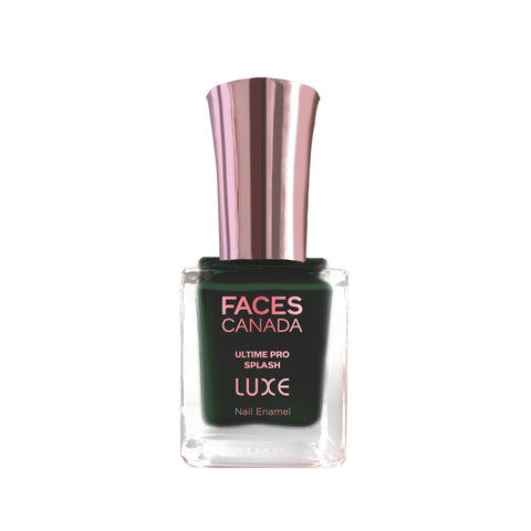 FACES CANADA Ultime Pro Splash Luxe Nail Enamel - Pine Canopy (L36), 12ml | Glossy Finish | Quick Drying | Long Lasting | High Shine | Chip Defiant | Even-Finish | Vegan | Non-Toxic | Ethanol-Free