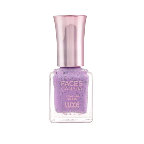 FACES CANADA Ultime Pro Splash Luxe Nail Enamel - Black Currant (L61), 12 ml | Glossy Finish | Quick Drying | Long Lasting | High Shine | Chip Defiant | Even-Finish | Vegan | Non-Toxic | Ethanol-Free