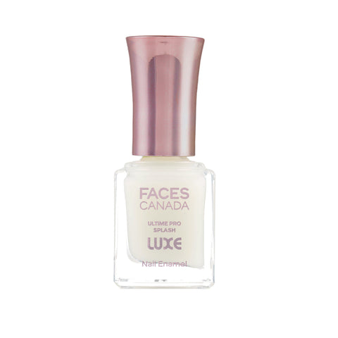 FACES CANADA Ultime Pro Splash Luxe Nail Enamel - Frosted Glaze, 12 ml | Glossy Finish | Quick Drying | Long Lasting | High Shine | Chip Defiant | Even-Finish | Vegan | Non-Toxic | Ethanol-Free