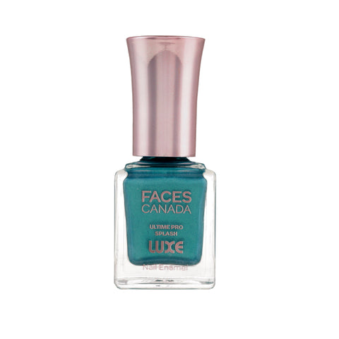 FACES CANADA Ultime Pro Splash Luxe Nail Enamel - Tourmaline (L32), 12 ml | Glossy Finish | Quick Drying | Long Lasting | High Shine | Chip Defiant | Even-Finish | Vegan | Non-Toxic | Ethanol-Free