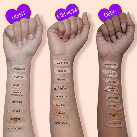 NY Bae Truly Matte Foundation - Nearly Neutral 122 (18 ml) | Medium Skin Tone