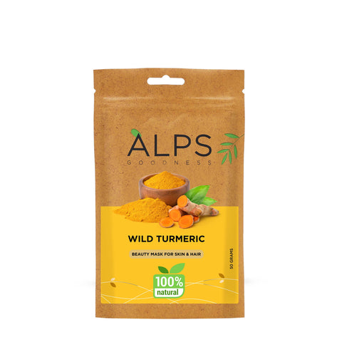 Alps Goodness Powder - Wild Turmeric (50 gm) | 100% Natural Kasturi Haldi Powder | No Chemicals, No Preservatives, No Pesticides | Face Mask for Even Toned Skin & Glow