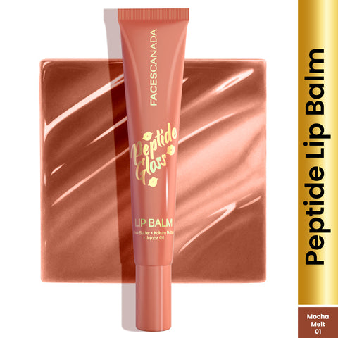 FACES CANADA Peptide Gloss Lip Balm - Mocha Melt 01 10 ml | Tinted Lip Balm