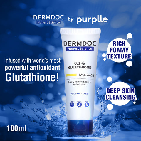 DERMDOC by Purplle 0.1% Glutathione Foaming Face Wash (100 ml)