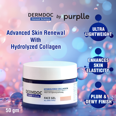DERMDOC by Purplle Hydrolyzed Collagen Skin Tightening Face Gel (50 gm)