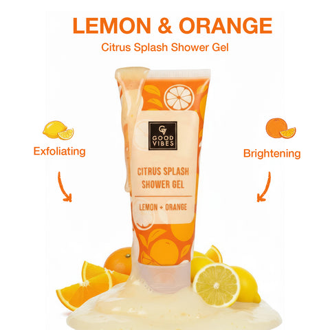 Good Vibes Lemon & Orange Citrus Splash Shower Gel – 200 ml