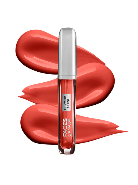 FACES CANADA Beyond Shine Lip Gloss - Wingwomen 05, 3.8 ml | Lightweight Non-Sticky Luxurious Texture For Glossy Lips | Instant Shine | Fuller, Supple & Plump Lips | 24HR Hydration