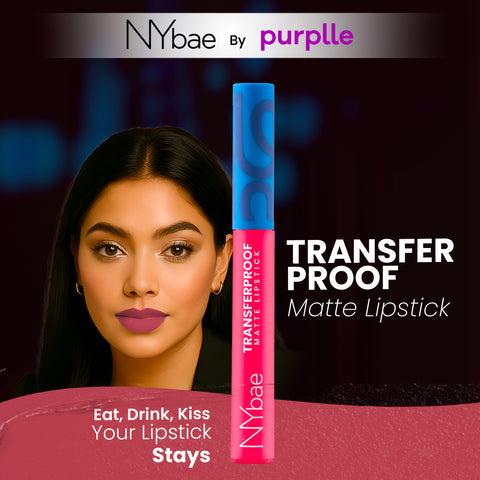 NY Bae Transfer-proof Matte Crayon Lipstick – Darling 02 - 2 gm Creamy & Moisturizing | Vitamin E | Feather Light Texture | 12 shades for all Indian skin tones | Smudge Proof | Retractable Easy to Use | Smooth Application | 8 hrs+ Long Lasting