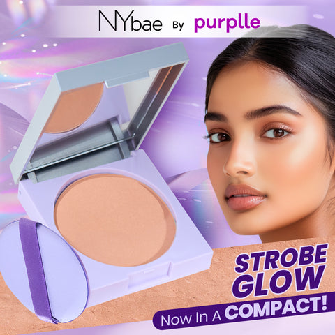 NY Bae Strobe Glow Compact Powder - Warm Pink 02 (8.5 gm)