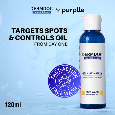DERMDOC by Purplle 4% Niacinamide Face Wash (120 ml)
