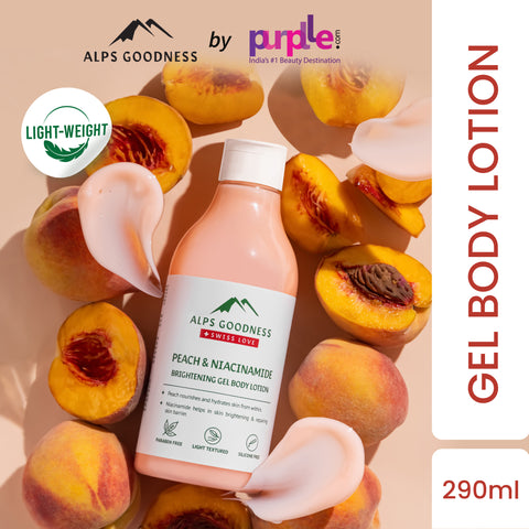 Alps Goodness Peach & Niacinamide Brightening Gel Body Lotion (290 ml)