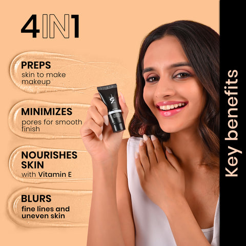NY Bae Blurin' Primer (15g) | 4 in 1 Face Primer | Preps, Blurs Pores, Protects, 15 gm