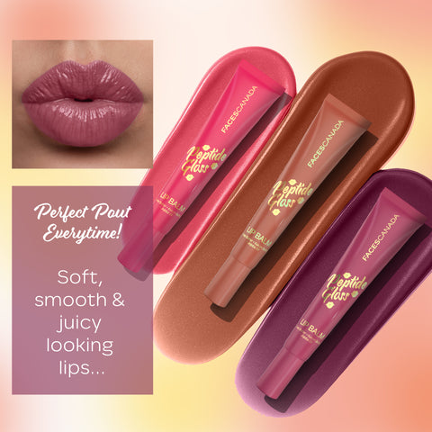 FACES CANADA Peptide Gloss Lip Balm - Cherry Charm 03 10 ml | Tinted Lip Balm