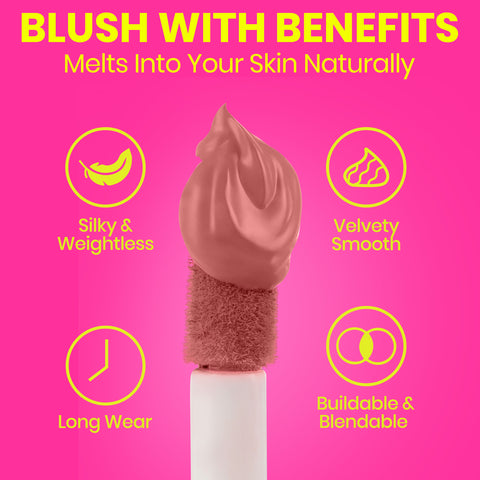 NY Bae Dewy Creme Blush – Chirpy Peach 04 (5.5 ml) | Liquid Blush