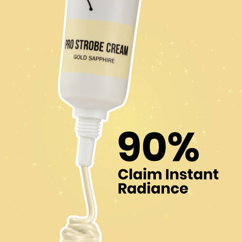NY Bae PRO Strobe Cream - Gold Sapphire (12 gm) | Primer + Highlighter + Moisturizer | Dewy Makeup | Glowing Korean Skin | Best Suited For Normal To Dry Skin