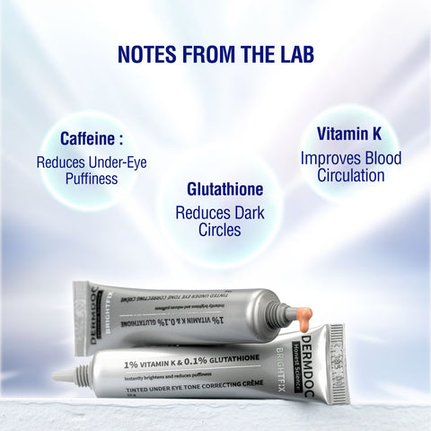 DERMDOC by Purplle Tinted Brightening Under Eye Cream for Dark Circles (15 gm)