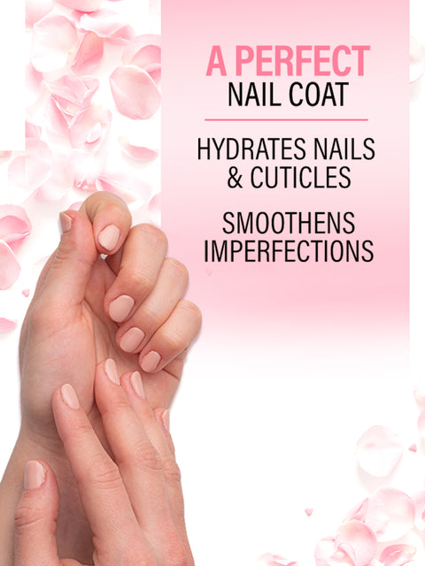 FACES CANADA Smooth & Even Nail Primer, 5ml | Vitamin E & Rose Quartz | Rose Flower Extract | Satin Matte Finish | Hydrated, Nourished & Brighter Nails | Blurs Imperfections | Conceals Ridges