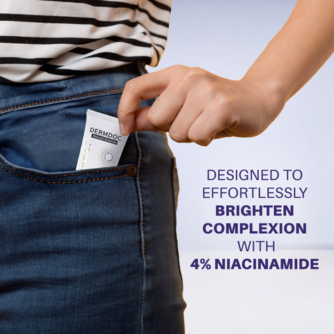 DERMDOC 4% Niacinamide Ultra Violet Brightening Sunscreen (30 gm) | PA+++ | Sunblock I Sunscreen for Oily Skin I UV Protection
