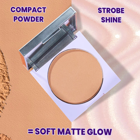NY Bae Strobe Glow Compact Powder – Soft Gold 03 (8.5 gm) Fair-Medium Skin Tone