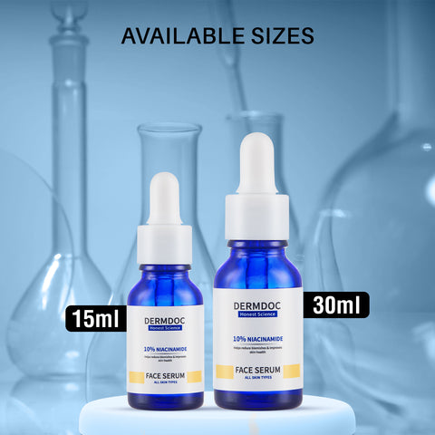 DERMDOC by Purplle 10% Niacinamide Face Serum (30 ml) | Skin Brightening | Niacinamide Face Serum | Niacinamide for Oily Skin