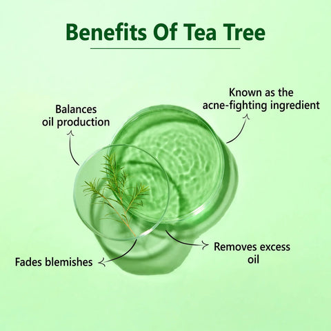 Good Vibes Tea Tree Oil Control Light Gel Creme | Anti-Acne, Hydrating, Moisturizing | No Parabens, No Sulphates, No Mineral Oil (50 gm)