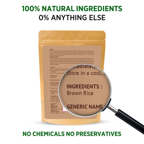 Alps Goodness Brown Rice Exfoliating Powder (50 gm) | 100% Natural Powder Gentle Exfoliation | Scrub for sensitive skin