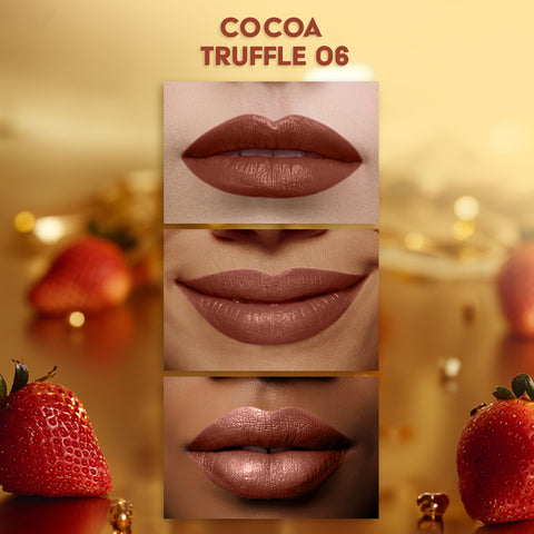 FACES CANADA Comfy Matte Velvet Touch Lipstick - Cocoa Truffle 06, 4.2 gm | Velvety Matte Finish | 8HR Longstay | Intense Colour | Hydrating Lips | Smooth Application | Foodproof & Crackproof