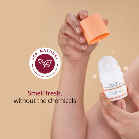 Carmesi Natural Deodorant Roll-On (Fresh Blossom) 50 ml