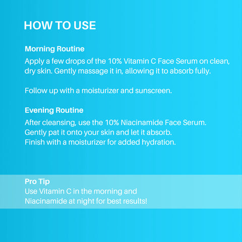 DERMDOC by Purplle Glow Boosters | 10% Niacinamide Face Serum (15 ml) |10% Vitamin C Face Serum (12 ml)