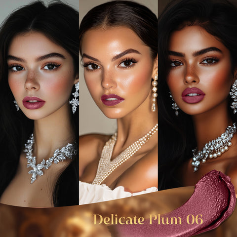 FACES CANADA Comfy Silk Obsession Lipstick - Delicate Plum 06, 4 gm| Creamy Matte Finish | Highly Pigmented | 8 Hours Long Stay | Luxurious & Elegant | Glides Effortlessly | Silky Smooth Texture | Hydrating Lips