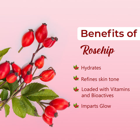 Good Vibes Rosehip Hydrating Glow Face Cream with Power of Serum | Deep Nourishing & Brightening (50 gm)