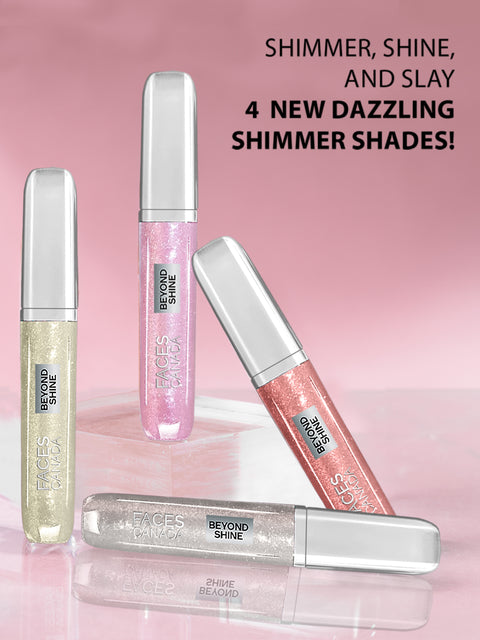 FACES CANADA Beyond Shine Lip Gloss - The OG 06, 3.8ml | Lightweight Non-Sticky Luxurious Texture For Glossy Lips | Instant Shine | Fuller, Supple & Plump Lips | 24HR Hydration