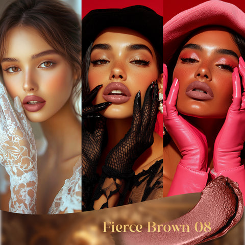 FACES CANADA Comfy Silk Obsession Lipstick - Fierce Brown 08, 4 gm | Creamy Matte Finish | Highly Pigmented | 8 Hours Long Stay | Luxurious & Elegant | Glides Effortlessly | Silky Smooth Texture | Hydrating Lips