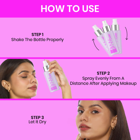 NY Bae Matte Setting Spray (60 ml) | Mattifies Skin | Makeup Fixer | Long Lasting Makeup | Crease-Free | Hydrating Face Mist | Green Tea Extracts | Normal To Oily Skin