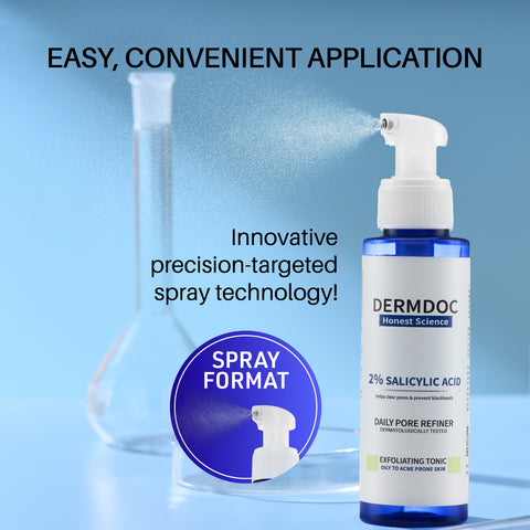 DERMDOC 2% Salicylic Acid Facial Tonic Spray (100 ml)