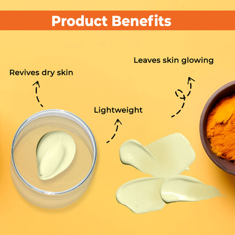 Good Vibes Ubtan De-tan Glow Light Day Cream with Power of Serum | Oil free, Tan free, Depigmentation (50 gm)